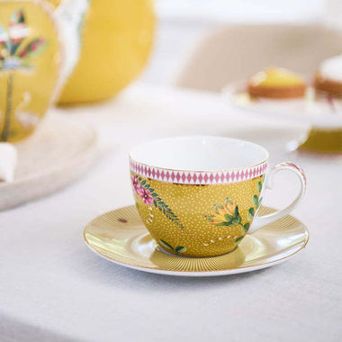 Pip Studio La Majorelle Cup & Saucer - Yellow
